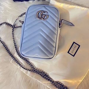 Gucci matelasse mini GG Marmont Crossbody- Authentic 100.%